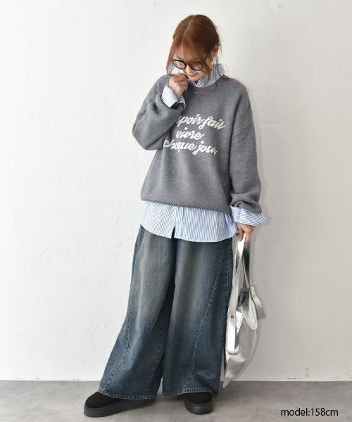 HUMS｜デニムワイドバギーパンツ [[C-5132]][C]