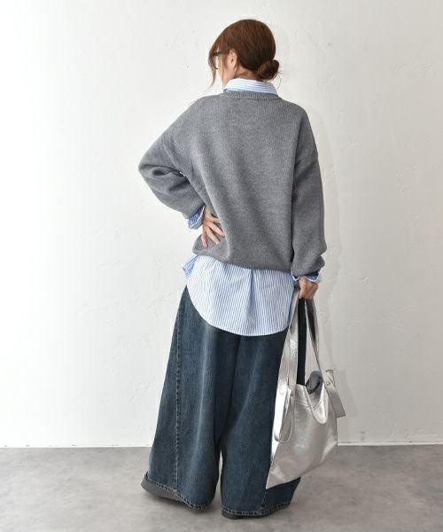 HUMS｜デニムワイドバギーパンツ [[C-5132]][C]