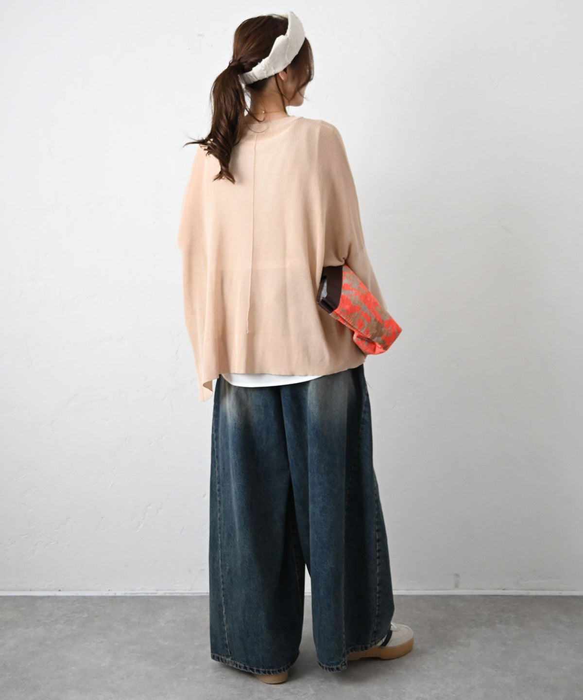 HUMS｜デニムワイドバギーパンツ [[C-5132]][C]