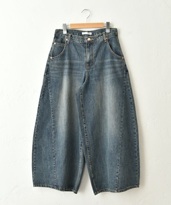 HUMS｜デニムワイドバギーパンツ [[C-5132]][C]