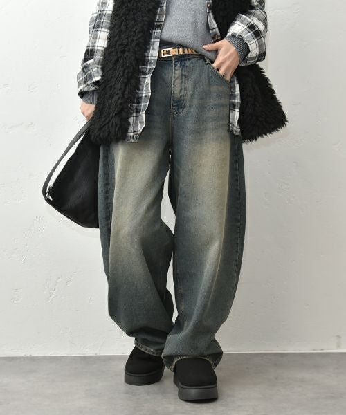 HUMS｜デニムカーブパンツ [[C-5133]][C]