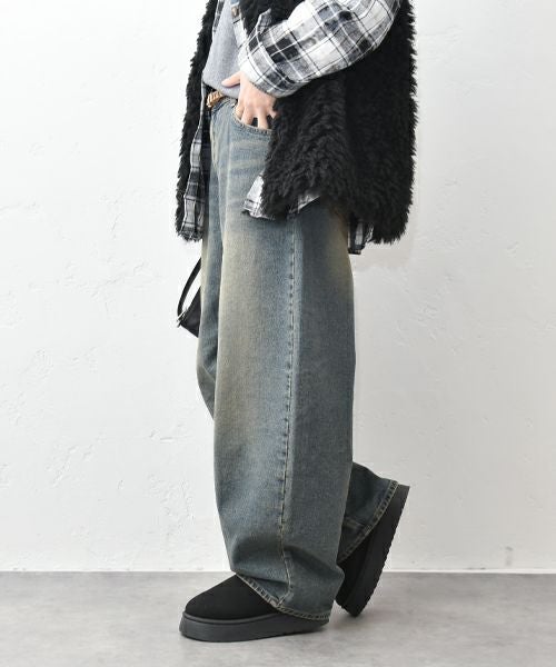 HUMS｜デニムカーブパンツ [[C-5133]][C]