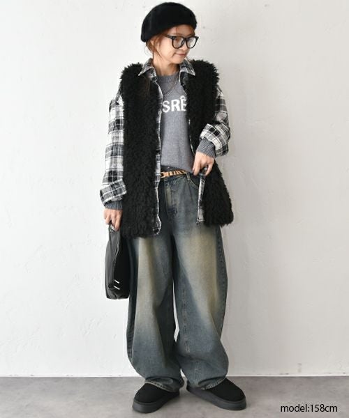 HUMS｜デニムカーブパンツ [[C-5133]][C]