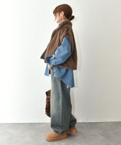HUMS｜デニムカーブパンツ [[C-5133]][C]