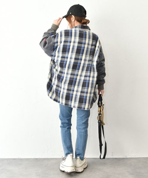 RNA｜裏毛コンビリメイクシャツ [[R2933]][C]