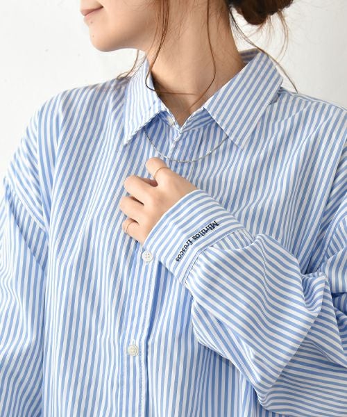 HUMS｜ストライプオーバーシャツ [[32551A132]][C]