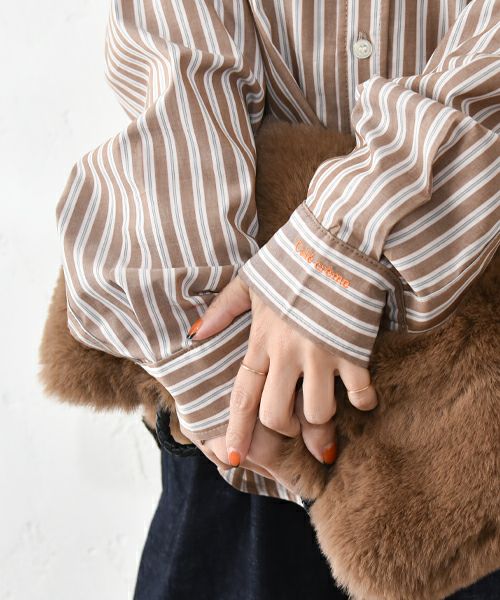 HUMS｜ストライプオーバーシャツ [[32551A132]][C]