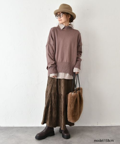 HUMS｜ストライプオーバーシャツ [[32551A132]][C]