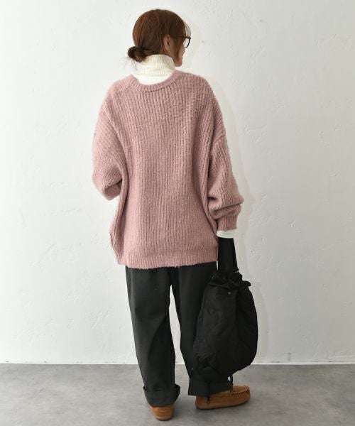 Our.｜Vネック オーバーニットカーデ [[MT-0484]][C]