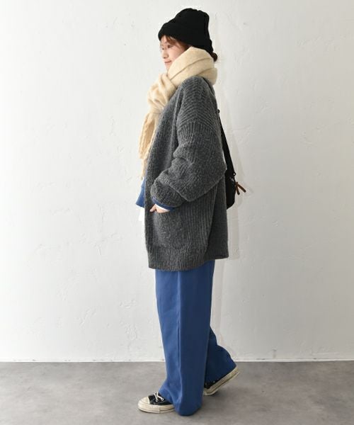 Our.｜Vネック オーバーニットカーデ [[MT-0484]][C]