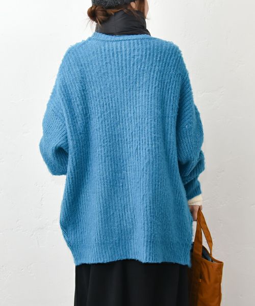 Our.｜Vネック オーバーニットカーデ [[MT-0484]][C]