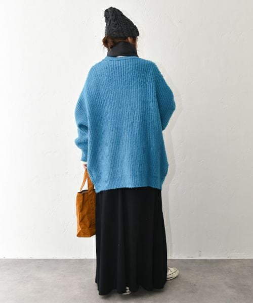 Our.｜Vネック オーバーニットカーデ [[MT-0484]][C]