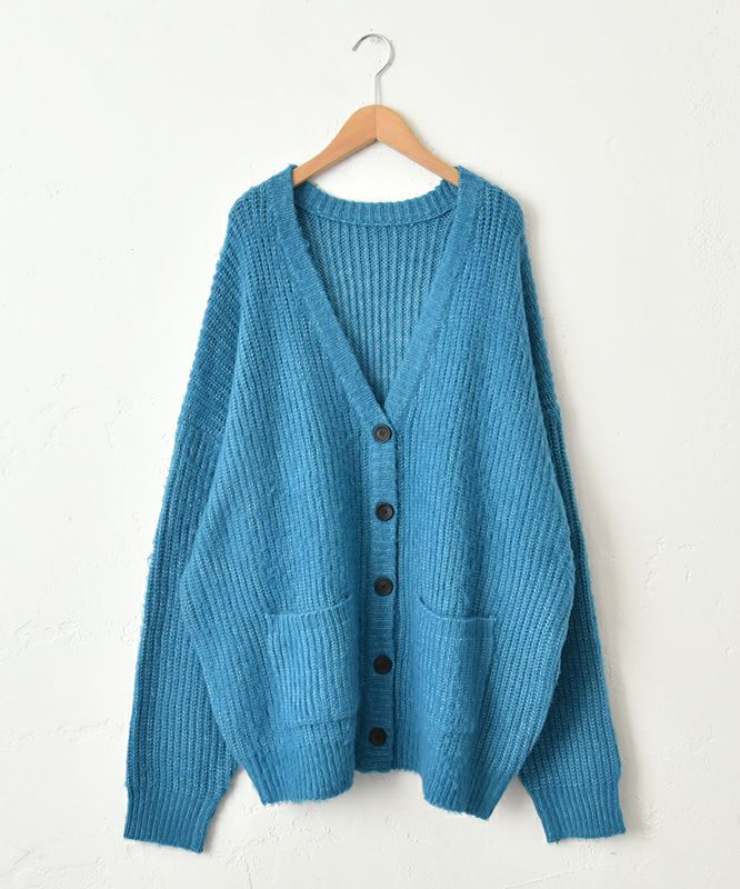  Our.｜Vネック オーバーニットカーデ [[MT-0484]][C]