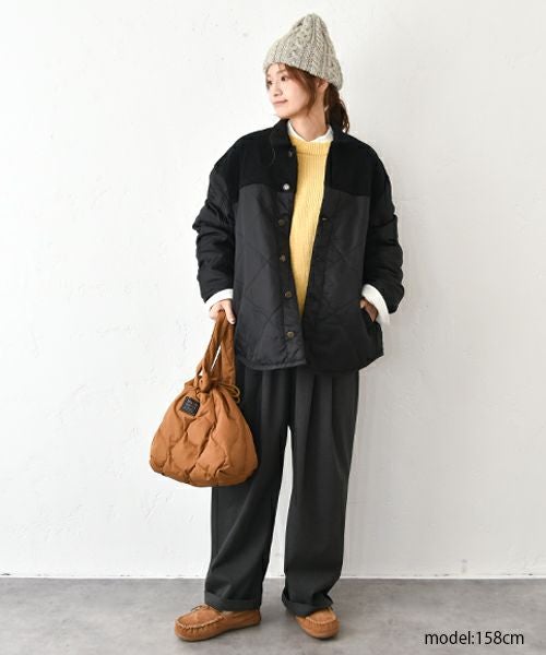 Our.｜コーデュロイ切替えキルトアウター [[Our-017]][C]