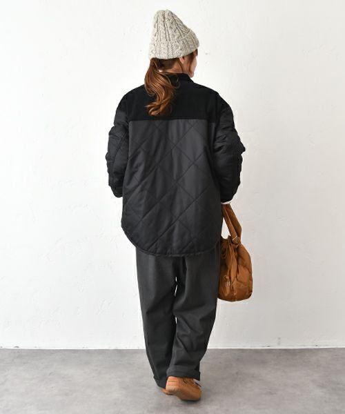 Our.｜コーデュロイ切替えキルトアウター [[Our-017]][C]