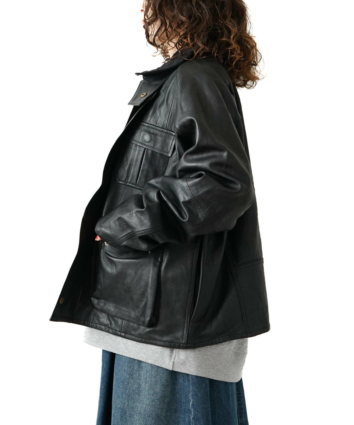 yoused｜LEATHER FISHING JKT [[LEATHER FISHING JKT]][D]