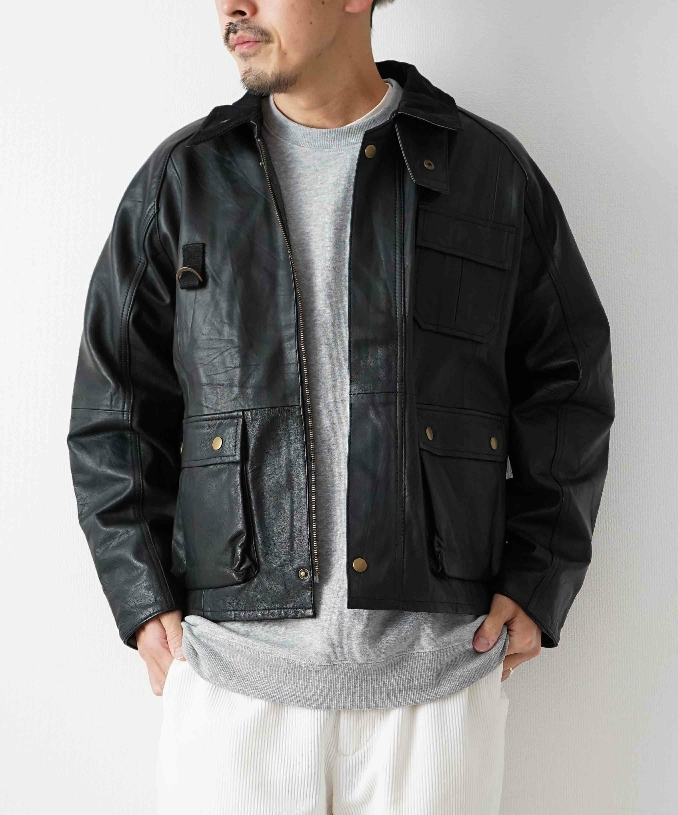 yoused｜LEATHER FISHING JKT [[LEATHER FISHING JKT]][D] | ma28