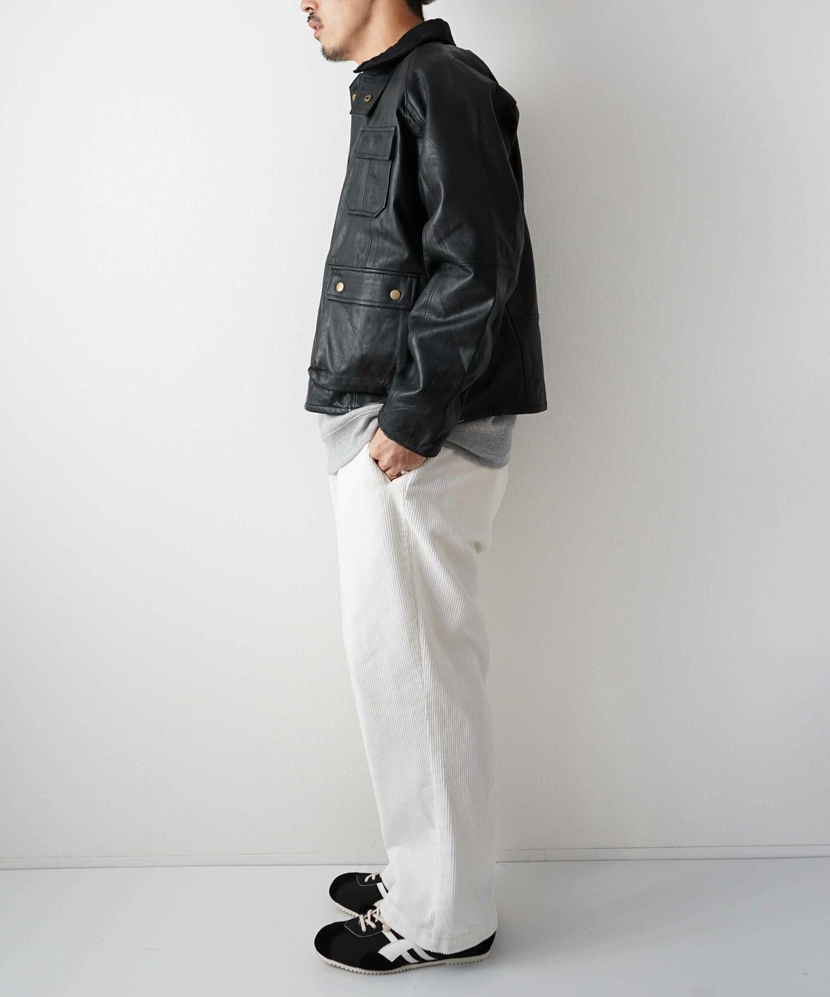 yoused｜LEATHER FISHING JKT [[LEATHER FISHING JKT]][D]