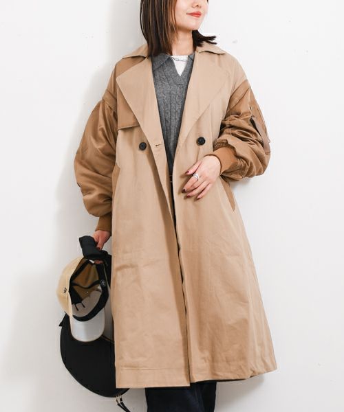 Hymn LIPA｜MA－1スリーブトレンチ [[42-0187]][F] | ma28 ONLINE STORE