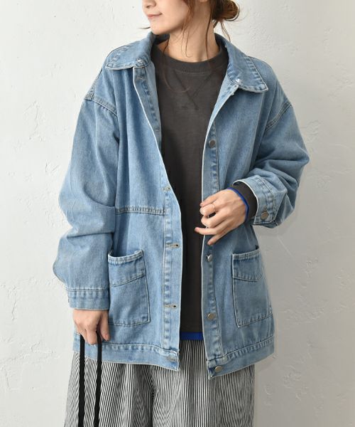 IN THE MARKET｜フード付きデニムジャケット [[93266091]][C]