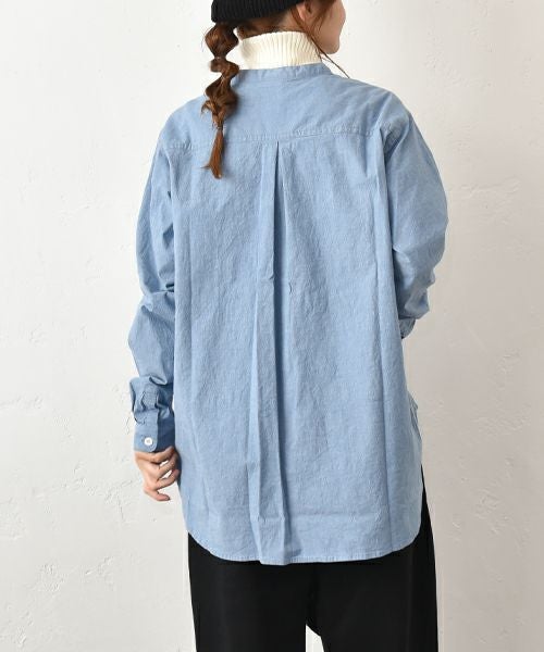 her.｜ストレッチ入りダンガリーシャツ [[CE3SH251001]][C]