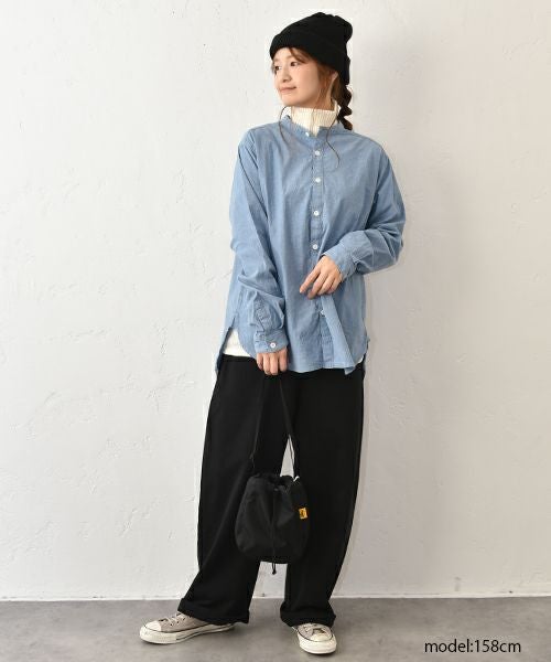 her.｜ストレッチ入りダンガリーシャツ [[CE3SH251001]][C]