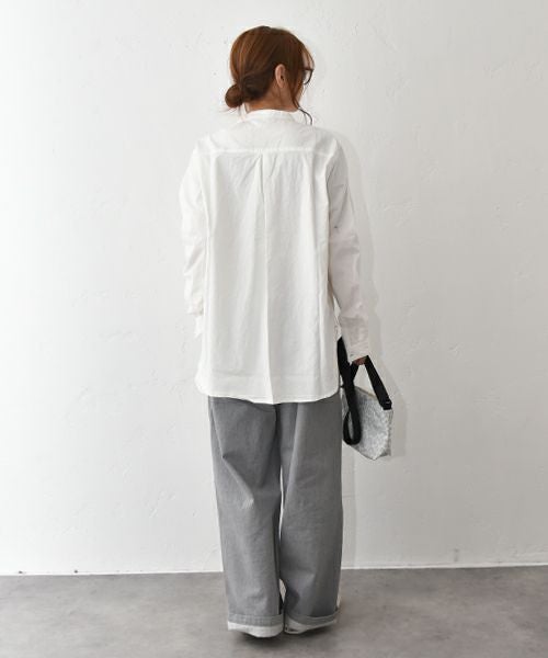  her.｜ストレッチ入りダンガリーシャツ [[CE3SH251001]][C]