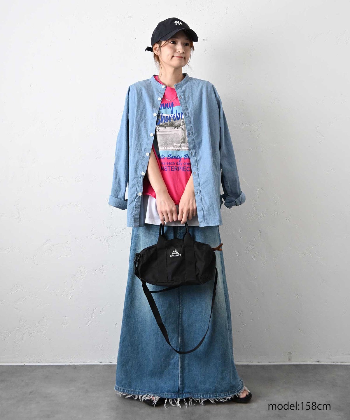  her.｜ストレッチ入りダンガリーシャツ [[CE3SH251001]][C]