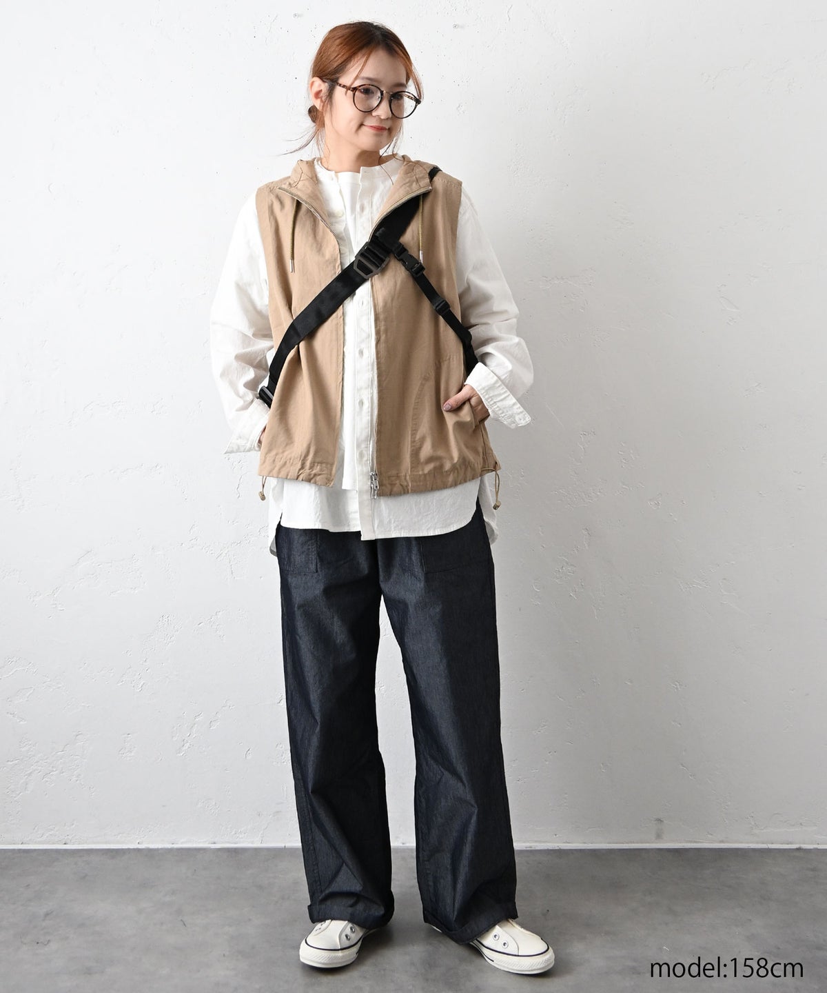  her.｜ストレッチ入りダンガリーシャツ [[CE3SH251001]][C]