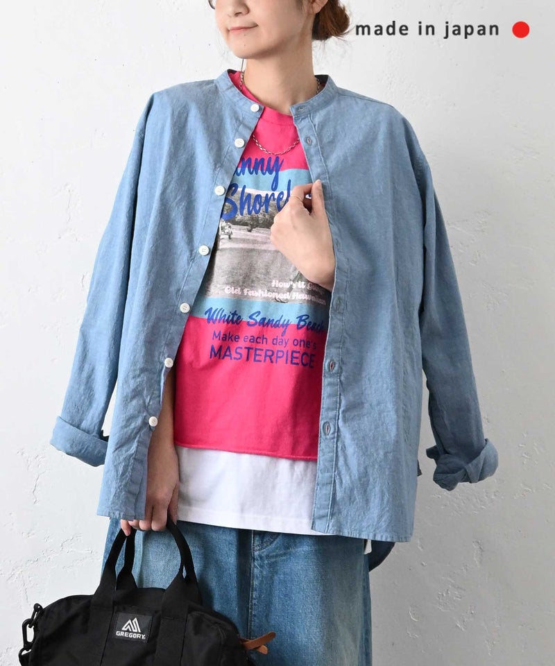  her.｜ストレッチ入りダンガリーシャツ [[CE3SH251001]][C]