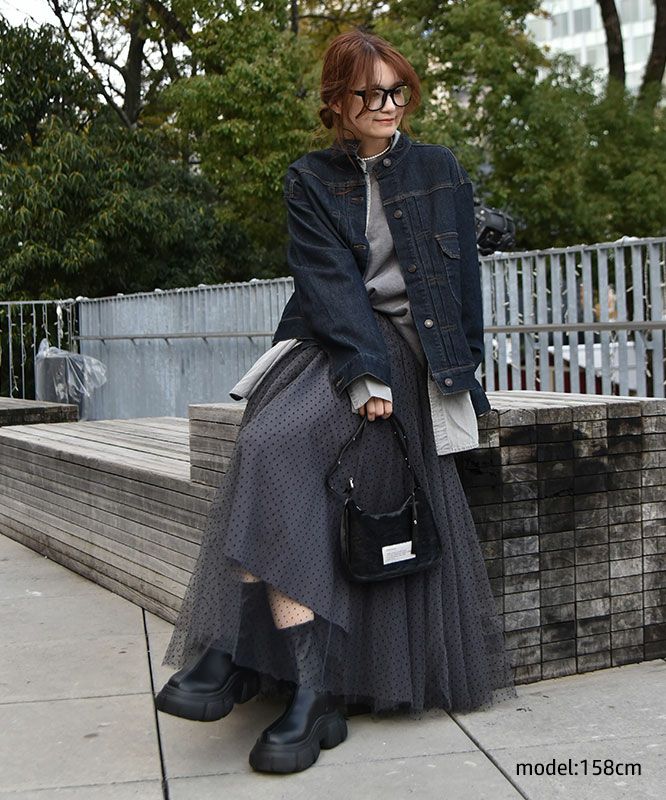 CHOKLATE PARIS｜ドットチュールスカート [[CK08077-3]][C]