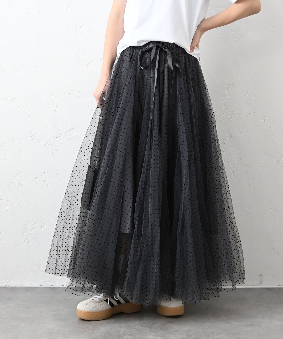CHOKLATE PARIS｜ドットチュールスカート [[CK08077-3]][C]