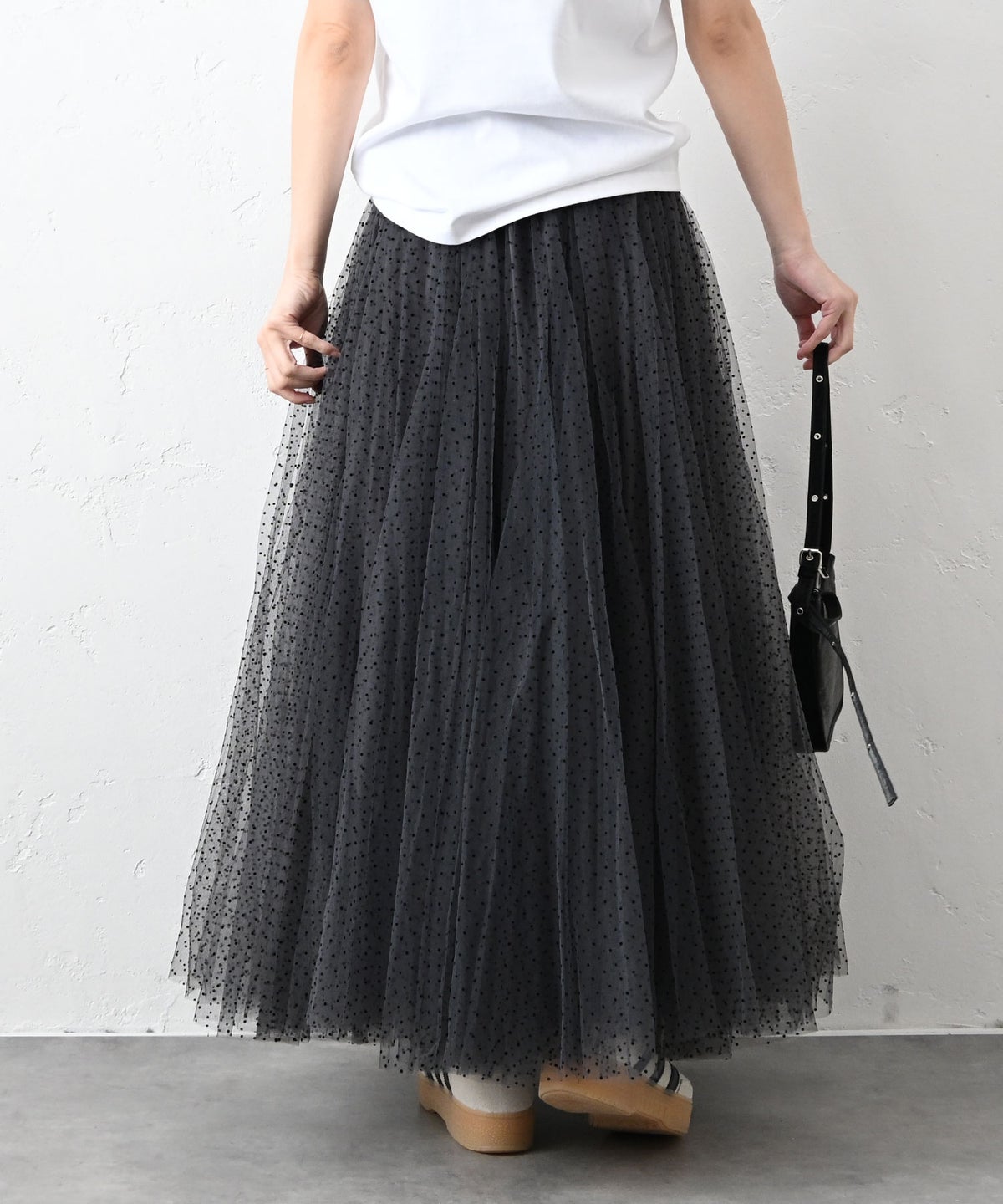 CHOKLATE PARIS｜ドットチュールスカート [[CK08077-3]][C]