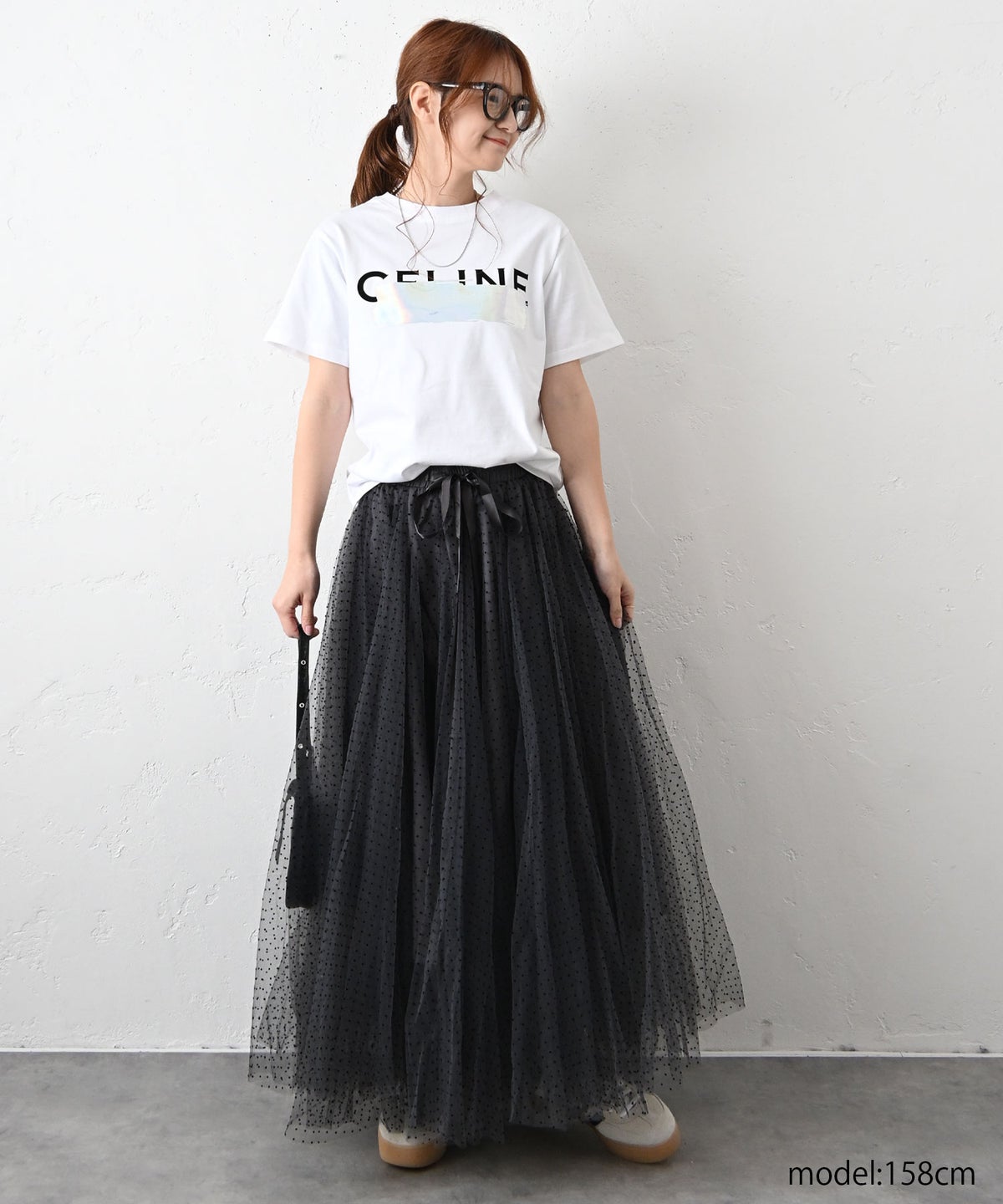 CHOKLATE PARIS｜ドットチュールスカート [[CK08077-3]][C]