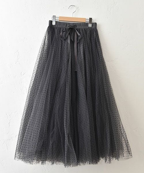  CHOKLATE PARIS｜ドットチュールスカート [[CK08077-3]][C]