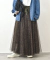 CHOKLATE PARIS｜レオパードチュールスカート [[CK08077-5]][C]