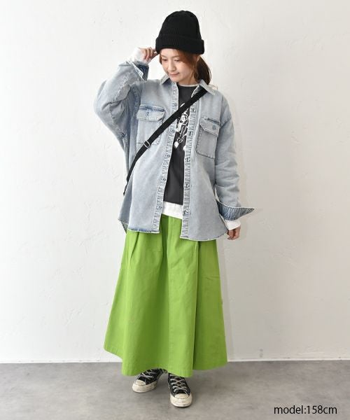 UNIVERSAL　OVERALL｜ニットデニムシャツ [[U2612108]][C]