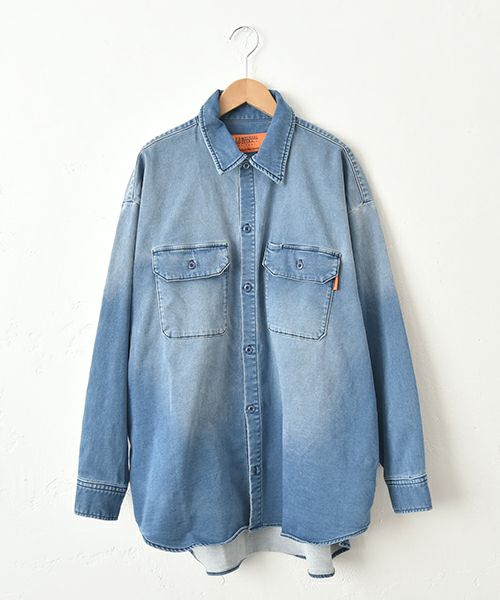 UNIVERSAL　OVERALL｜ニットデニムシャツ [[U2612108]][C]