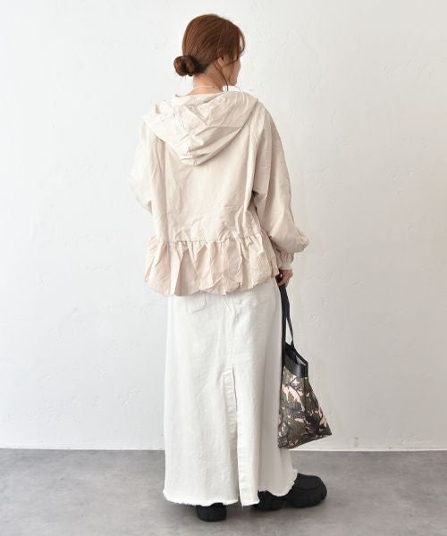 HUMS｜バルーンヘムフード付きブルゾン [[310352]][C]