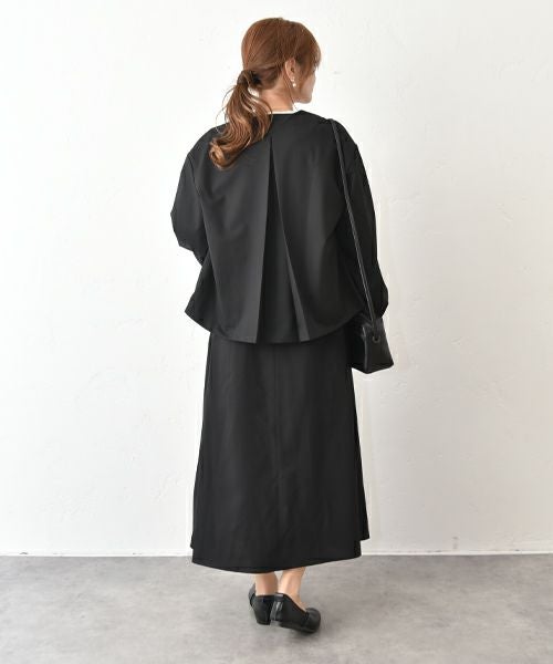 un cinq｜Tropical Stretch Balloonsleeve Jacket [[U26-07]][C]