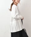 un cinq｜Typewriter Hem Pleats Pullover [[U26-19]][C]