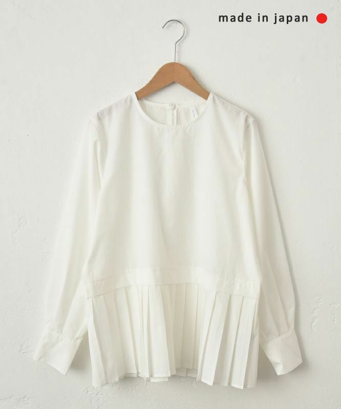 un cinq｜Typewriter Hem Pleats Pullover [[U26-19]][C]