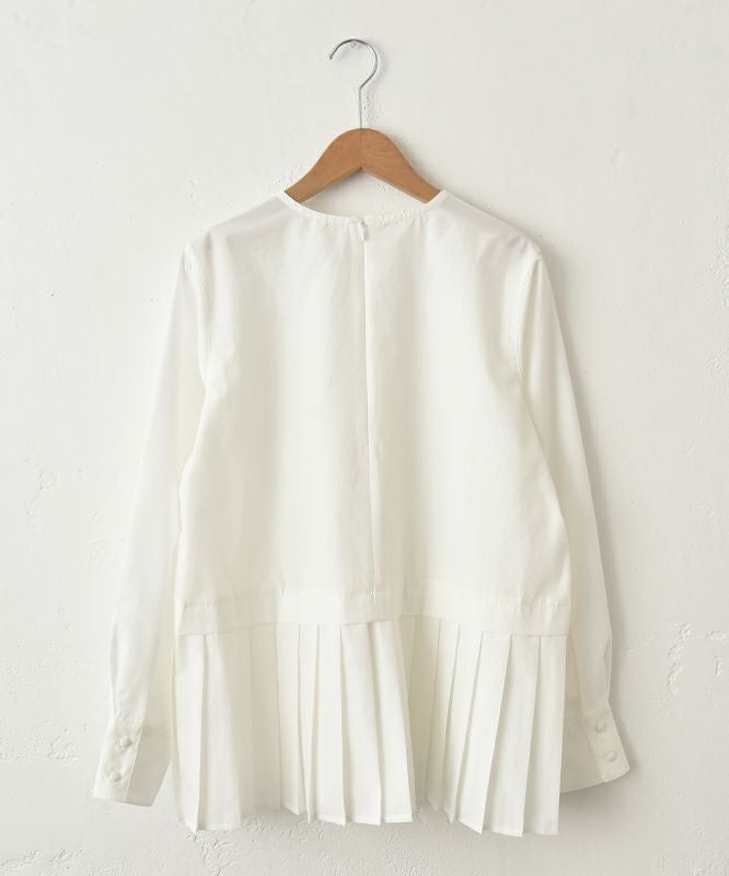 un cinq｜Typewriter Hem Pleats Pullover [[U26-19]][C]