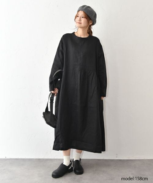 08Mab｜アシンメトリーギャザーワンピース [[CF-1025HF1289]][C]