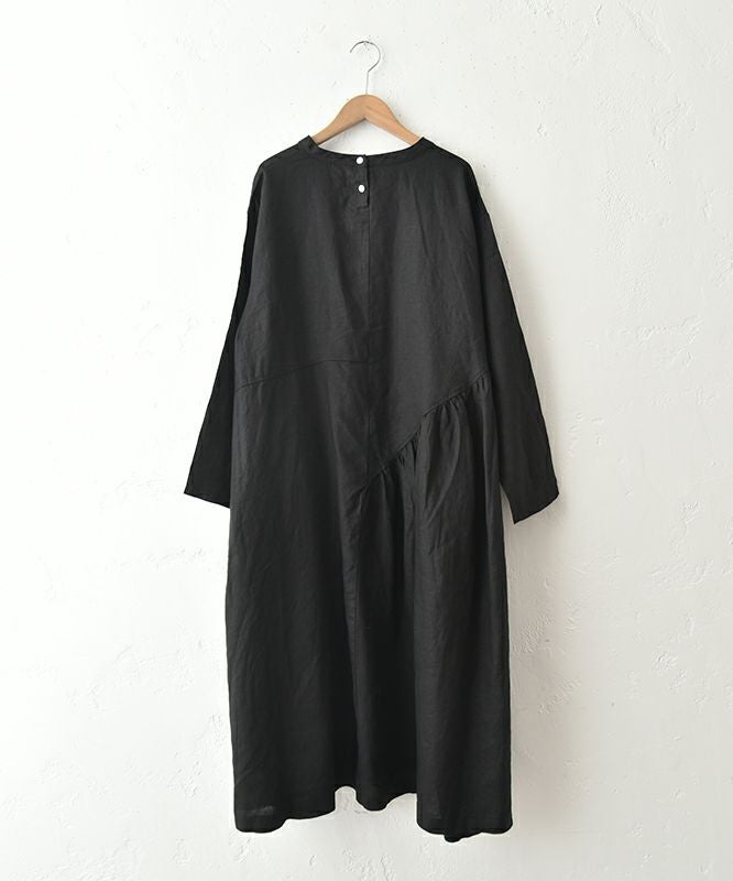 08Mab｜アシンメトリーギャザーワンピース [[CF-1025HF1289]][C]