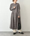 08Mab｜リネン切替前開きワンピース [[CF-1025HF1287]][C]