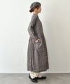 08Mab｜リネン切替前開きワンピース [[CF-1025HF1287]][C]