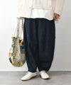 08Mab｜リネンコットンデニム切替ボールパンツ [[CF-1224HF1100]][C]