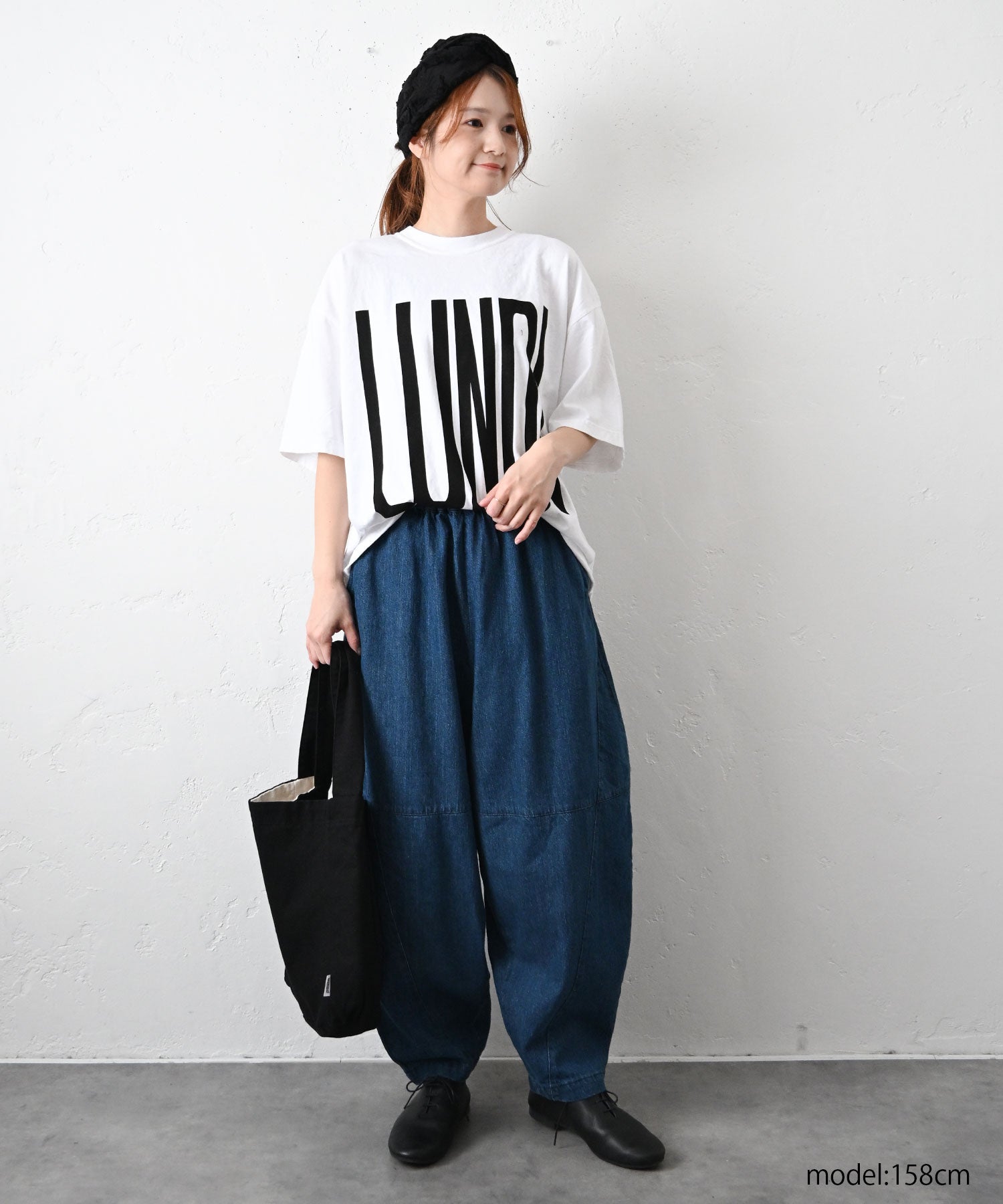 08Mab｜リネンコットンデニム切替ボールパンツ [[CF-1224HF1100]][C