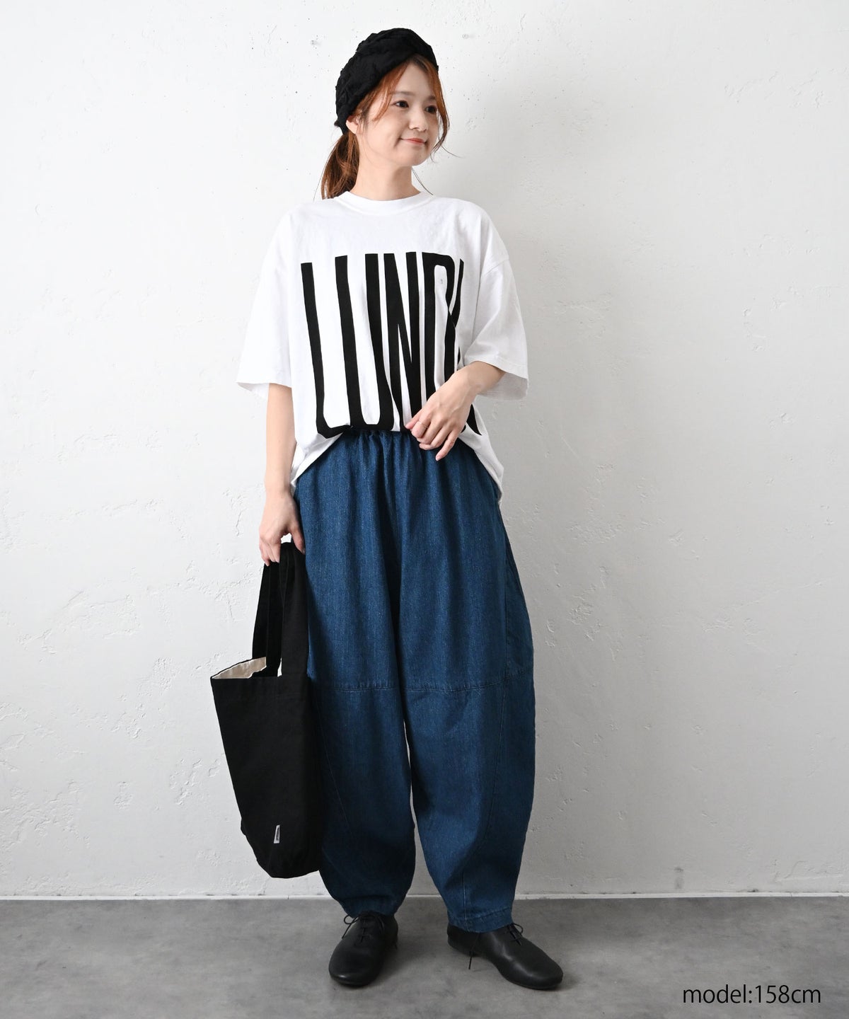 08Mab｜リネンコットンデニム切替ボールパンツ [[CF-1224HF1100]][C]